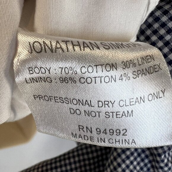 Jonathan Simkhai Blue Gingham Puff Sleeve Mini Dress $450 - Picture 13 of 14